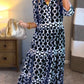 🎉Lenteaanbieding: 50% korting🌸 Maxi-jurk met V-hals voor dames met geometrische print
