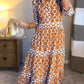 🎉Lenteaanbieding: 50% korting🌸 Maxi-jurk met V-hals voor dames met geometrische print
