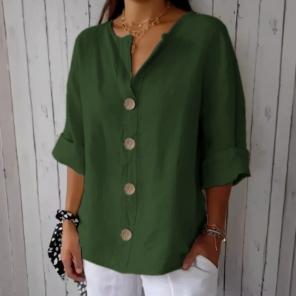 💥 Tijdelijke grote korting💥 Losse modieuze blouses met knoopjes voor dames