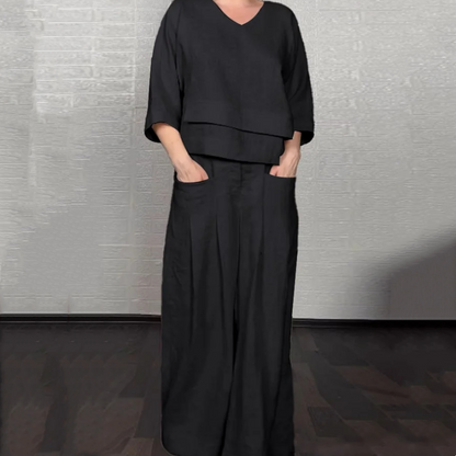 Set van twee casual stukken met een onregelmatige zoom