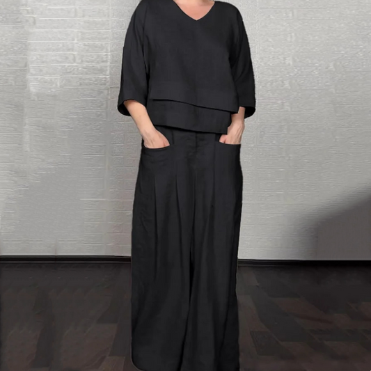 Set van twee casual stukken met een onregelmatige zoom