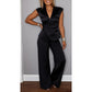 💋 Elegante 2-delige dames set – V-hals top & broek