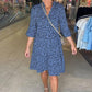 👗Dames Trendy Luipaardprint Jurk met V-hals en Losse Pasvorm
