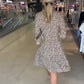 👗Dames Trendy Luipaardprint Jurk met V-hals en Losse Pasvorm