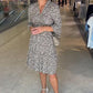 👗Dames Trendy Luipaardprint Jurk met V-hals en Losse Pasvorm
