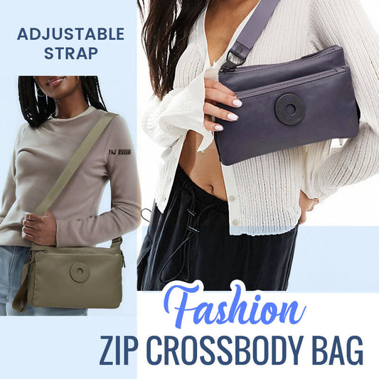 Modieuze crossbodytas met ritssluiting