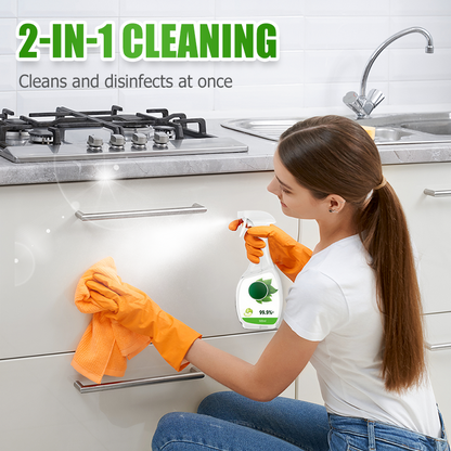 🧴 Huishoudelijke Reinigings- & Ontsmettingsspray – schoon, fris en veilig in één! 🏠✨