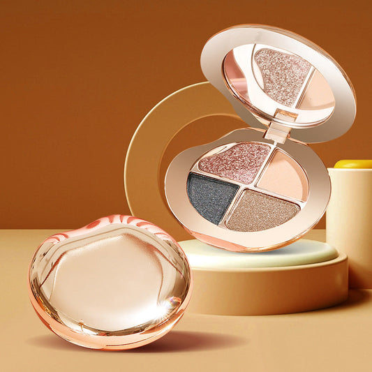 4-kleuren oogschaduwpalet met hoge pigmentatie en langdurige houdbaarheid