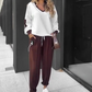 🎉GRATIS VERZENDING🎉 Color-Block Pullover Hoodie & Joggingbroek Set