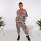 🐆 Trendy Dames Set – Comfort & Stijl met Luipaardprint