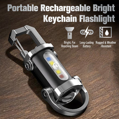 🔦 Oplaadbare sleutelhanger-zaklamp – 300 lumen, USB-C-oplaadfunctie & compact, onverwoestbaar ontwerp voor EDC ⚡