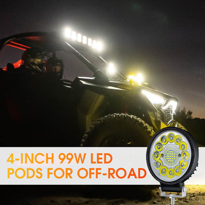 4-inch 99W LED-pod voor offroad