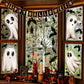 👻 Halloween Spook Raamstickers – Dubbelzijdige Statische Decoratie Zonder Lijm