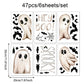 👻 Halloween Spook Raamstickers – Dubbelzijdige Statische Decoratie Zonder Lijm