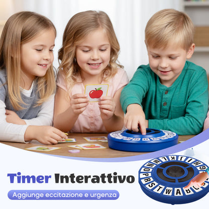 Bordspel met alfabet voor het gezin