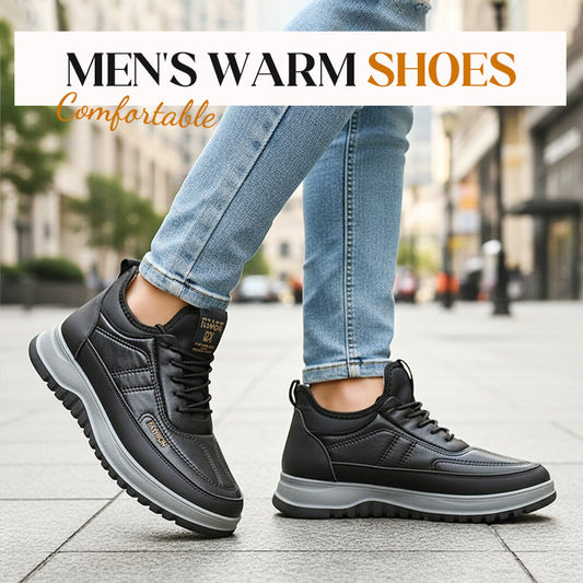 🔥50% KORTING🎉Comfortabele warme herenschoenen: waterdicht en antislip