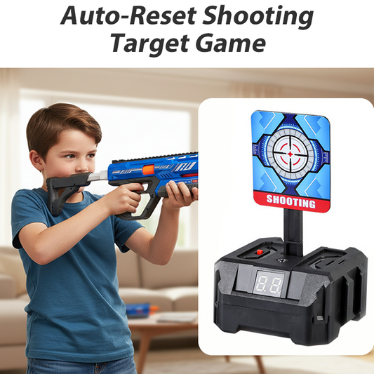 🎄Kerstpromotie 50% KORTING🔫Electric Auto-Reset Shooting Target Game With Moving Rail