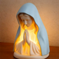 ✨ Elegant Religieuze LED Nachtlamp – Sculpturaal Ontwerp, Warme Ambient Licht & Batterijbedreven