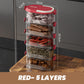🔥 50% korting! 🌶️ Multi-laags Afgesloten Specerijen Organizer – Luchtdicht, stijlvol & ruimtebesparend voor elke keuken! 🧂✨