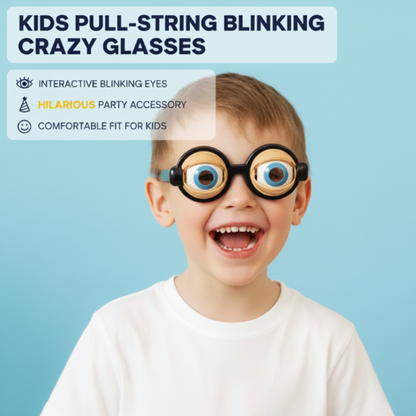 🤪 50% korting – Knipperende Gekke Kinderbril met Trekkoord! Perfect voor Feestjes & Verkleedpret! 🎉