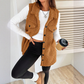 ✨Chic & Warm! Fuzzy Lange Dames Bodywarmer – Superzacht & Stijlvol❄️💖
