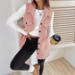 ✨Chic & Warm! Fuzzy Lange Dames Bodywarmer – Superzacht & Stijlvol❄️💖