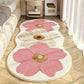 🎉 50% KORTING – Superzachte Bloemen Vloerkleed voor Slaapkamer of Kinderkamer 🌸🧡