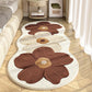 🎉 50% KORTING – Superzachte Bloemen Vloerkleed voor Slaapkamer of Kinderkamer 🌸🧡