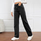 ⏰Nieuwe exclusieve flash sale 50% KORTING🔥Casual stretchjeans met hoge taille, meerdere zakken en wijde pijpen