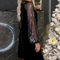 ⏳Tijdelijke aanbieding⏰Damesjurk met pailletten en strik bij de hals✨👗