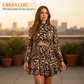 🔥50% KORTING💖 (Nieuwe collectie)! Damesrok met luipaardprint en ruches – Zacht en wild