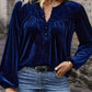 🔥🔥Nieuw binnen 50% KORTING🎁Elegante blouse met gerimpelde voorkant en lange mouwen