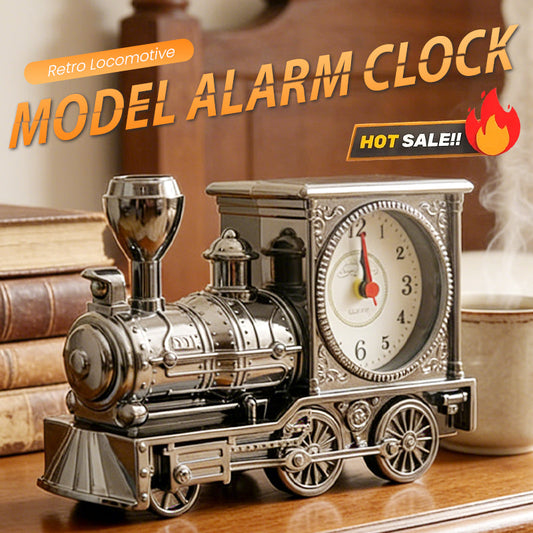 Retro locomotief model wekker