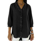 🔥📢 50% KORTING!! 💃 Damesblouse met ruches – Romantische V-hals, asymmetrische zoom en ademende stof ✨