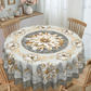Elegant waterdicht tafelkleed met reliëf en bloemenmotief 💮