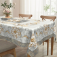Elegant waterdicht tafelkleed met reliëf en bloemenmotief 💮