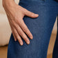 🥰Damesjeans met trekkoord in de taille en wijde pijpen