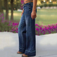 🎁2026 Nieuw binnen💥 Retro flare jeans voor dames met zakken