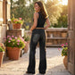 🎁2026 Nieuw binnen💥 Retro flare jeans voor dames met zakken