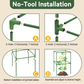 ✨ Verstelbaar modulair plantensteunframe – Biedt stevige ondersteuning voor bloeiende klimplanten! ✨