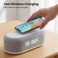 💘50% Korting! 🔋6-in-1 Draadloos Laadstation 25W – Klok, Wekker, Bluetooth Speaker & Nachtlampje | All-in-One Nachtkastje!