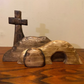 🐣 Houten Paastableau 50% korting, uniek & gelovig! ✝️✨