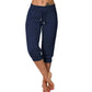 👖50% KORTING! 🔥Cropped joggingbroek met trekkoord in de taille – Zachte polyester, capri-lengte & zijzakken (6 kleuren, S–3XL) 👖🌸