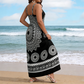 👗Boho maxi-jurk met mandala print en spaghettibandjes