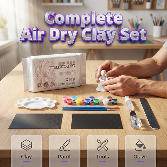 🔥Nieuwe producten nu 50% korting!✨ DIY boetseerset met luchtdrogende klei