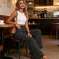 👖 50% KORTING NU! ✨ Dames Gesmockte Hoge Taille Wijde Broek – Flatterende Pasvorm, Ademende Stof & Moeiteloze Stijl 🌸