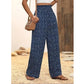 👖 50% KORTING NU! ✨ Dames Gesmockte Hoge Taille Wijde Broek – Flatterende Pasvorm, Ademende Stof & Moeiteloze Stijl 🌸