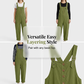 👖Casual damesoveralls met knoopsluiting – Verstelbare bandjes, ademende stof en relaxte pasvorm ✨