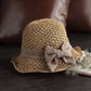 🎀 50% KORTING 👒 | Strohoed met retrostrik – Opvouwbaar & Ademend voor de zomer
