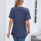 Dames V-hals Korte Mouw Casual T-shirt